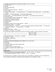 Form DD-11 Notification of Death Provider Report - Nebraska, Page 5