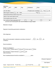 Form DDSC-11 Dhhs-DD Physical Examination Report - Nebraska, Page 2