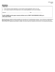 Renewal Application - Certified Master Social Worker Only or Certified Social Worker - Nebraska, Page 3