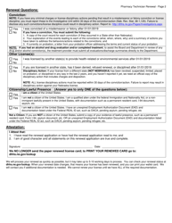 Pharmacy Technician Renewal Notice - Nebraska, Page 2