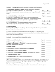 New Institute of Higher Learning School Application - Kansas, Page 3