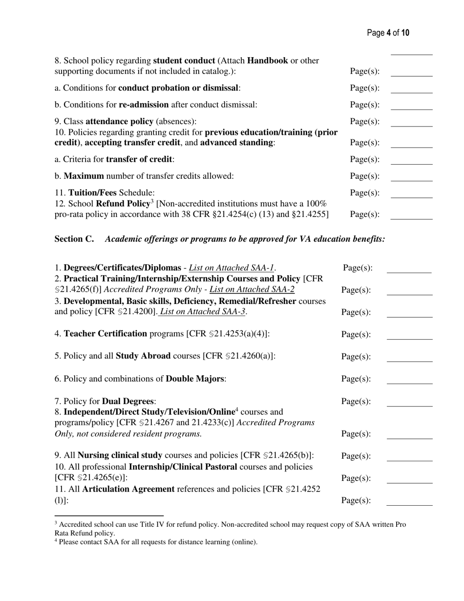 New Institute of Higher Learning School Application - Kansas, Page 4
