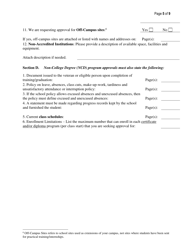 New Non-college Degree School Approval Application - Kansas, Page 5