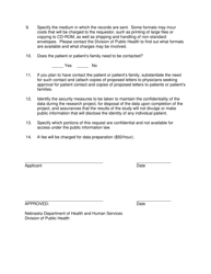 Request for Data From the Nebraska Department of Health and Human Services - Nebraska, Page 2