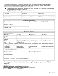 Form PH-49 Latent Tuberculosis Checklist - Nebraska, Page 2