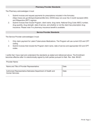 Form PH-48 Latent Tuberculosis Pharmacy Enrollment Form - Nebraska, Page 3