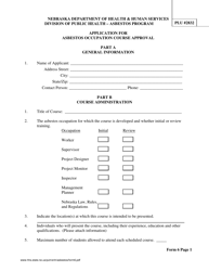 Form 6 Application for Asbestos Occupation Course Approval - Nebraska, Page 2