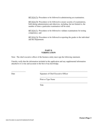 Form 6 Application for Asbestos Occupation Course Approval - Nebraska, Page 4