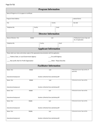 Application for Batterer Intervention Program Certification - Kansas, Page 2