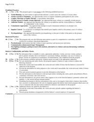 Application for Batterer Intervention Program Certification - Kansas, Page 7