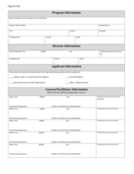 Renewal Application for Batterer Intervention Program Certification - Kansas, Page 2