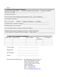 Coroner Report Form - Kansas, Page 2