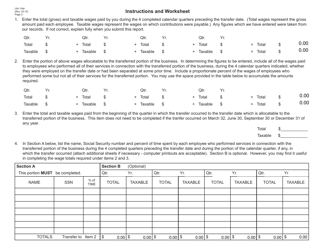 Form UIA1184 Employer&#039;s Report on Partial Transfer of Business - Michigan, Page 2