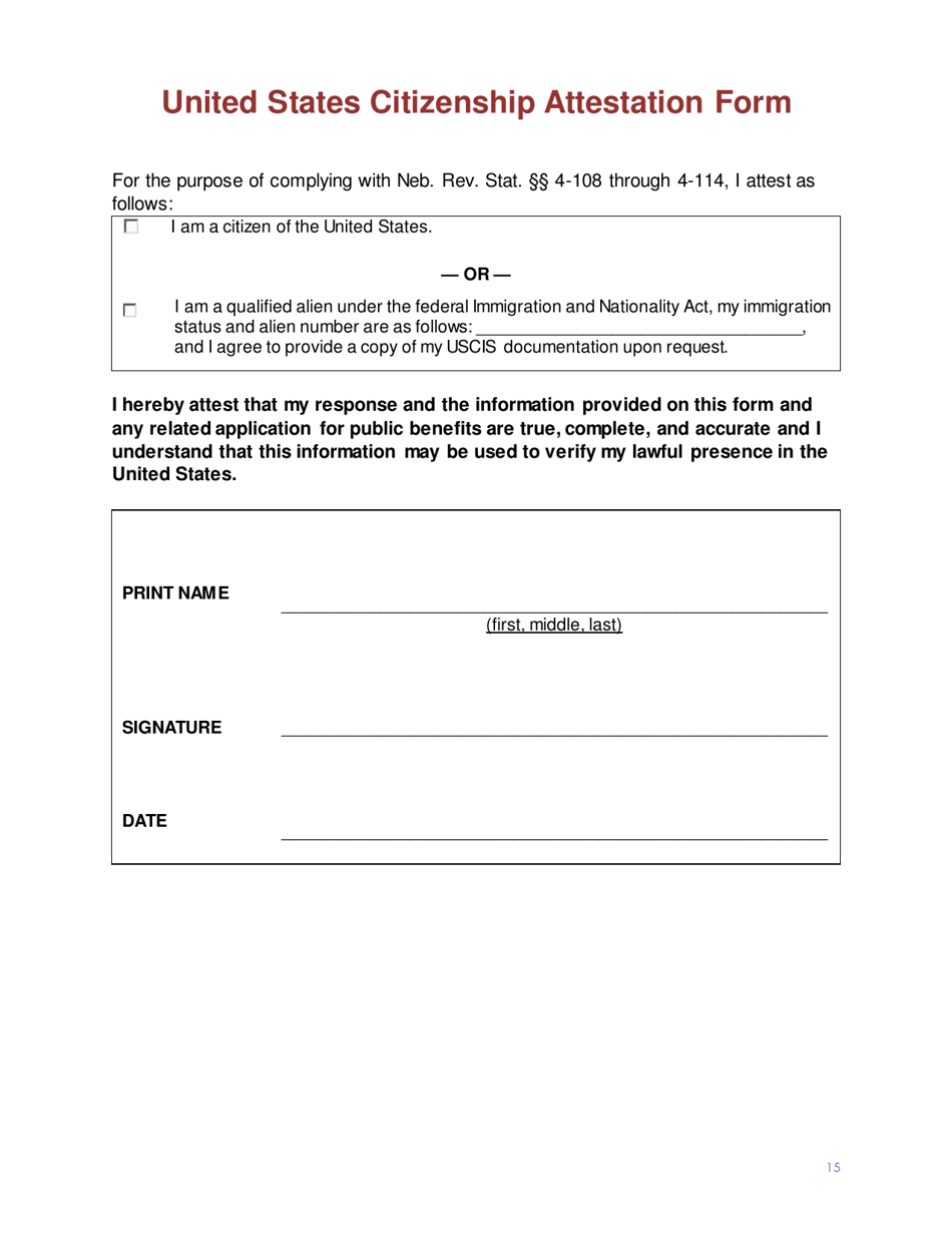 Child Care Start-Up and Expansion Grant Application Form - Nebraska, Page 16
