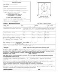 Kansas Application for Concealed Carry Handgun License and Qualifying Information - Kansas, Page 2