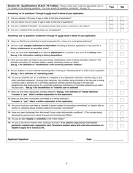 Kansas Application for Concealed Carry Handgun License and Qualifying Information - Kansas, Page 3
