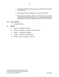 Housing Education Program Grant for Housing Counseling Services - Michigan, Page 16
