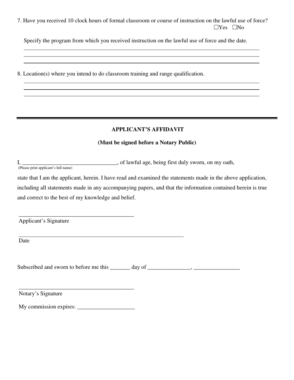 Firearms Trainer - Initial Application - Kansas, Page 4