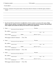 Agency License - Initial Application - Kansas, Page 3
