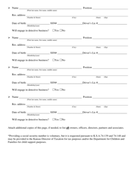Agency License - Initial Application - Kansas, Page 4