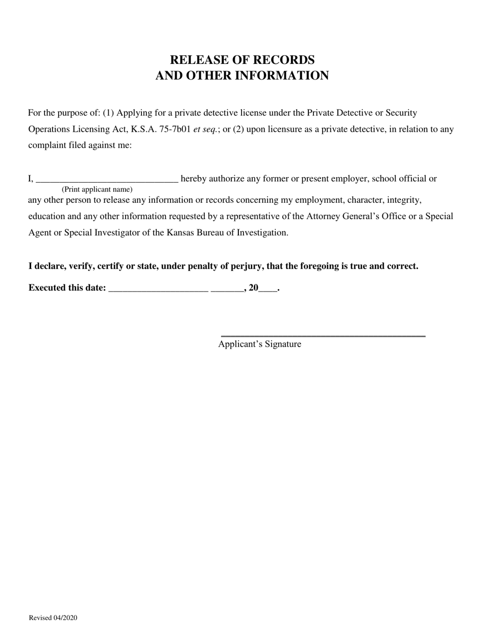 Private Detective - Renewal Application (Covid19) - Kansas, Page 10