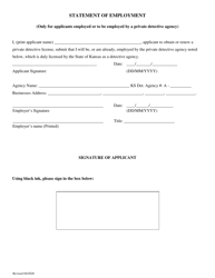 Private Detective - Renewal Application (Covid19) - Kansas, Page 13