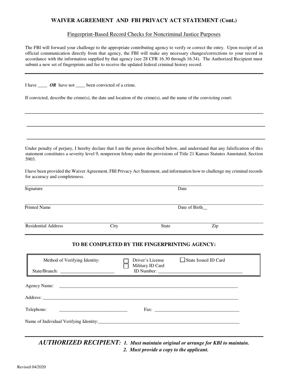 Private Detective - Renewal Application (Covid19) - Kansas, Page 16