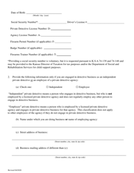 Private Detective - Renewal Application (Covid19) - Kansas, Page 4
