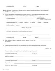 Private Detective - Renewal Application (Covid19) - Kansas, Page 5