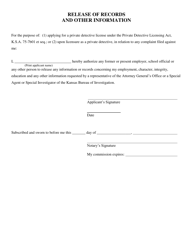 Private Detective - Renewal Application - Kansas, Page 10