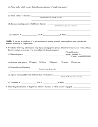 Private Detective - Renewal Application - Kansas, Page 5
