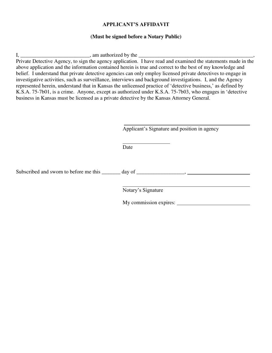 Agency License - Renewal Application - Kansas, Page 6