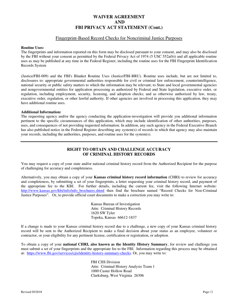 Agency License - Renewal Application - Kansas, Page 8