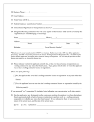 Application for Roofing Contractor Registration - Kansas, Page 3