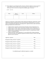 Application for Roofing Contractor Registration - Kansas, Page 4