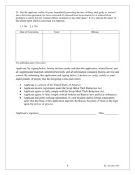 Initial Application for Scrap Metal Dealer Registration - Kansas, Page 4