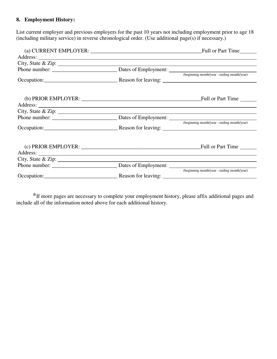 Bail Enforcement Agent Renewal Application - Kansas, Page 6