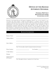 Federal Pact Act Registration Form - Kansas, Page 2