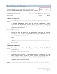 Participating Manufacturer Certification - Kansas, Page 3