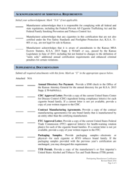 Participating Manufacturer Certification - Kansas, Page 4