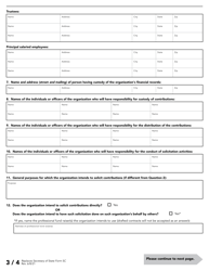 Charitable Organization Registration Statement for Solicitations - Kansas, Page 4