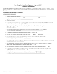 New Hampshire State Loan Repayment Program Application - New Hampshire, Page 8