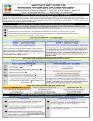 Application for Subsidy - New Mexico