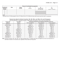 Instructions for Form CT-400 Estimated Tax for Corporations - New York, Page 3