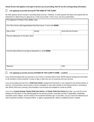 Consent and Authorization for Release of Information Form for in Home, License Exempt, Family Child Care Homes I, Family Child Care Homes II, and Child Care Centers - Nebraska, Page 2