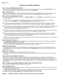 Form SFN58646 North Dakota Certifier&#039;s Worksheet for Completing a Medical Certification of Death - North Dakota, Page 2