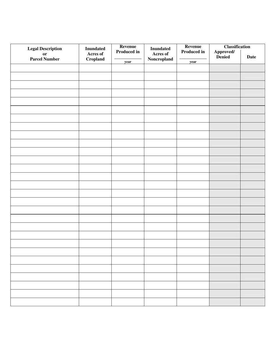 Form 24720 Application for Classification as Inundated Agricultural Land - North Dakota, Page 2