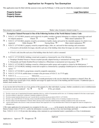 Document preview: Form 24740 Application for Property Tax Exemption - North Dakota