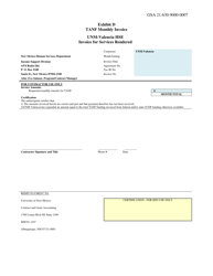 Document preview: Exhibit D TANF Monthly Invoice - Unm-Valencia Hse - New Mexico