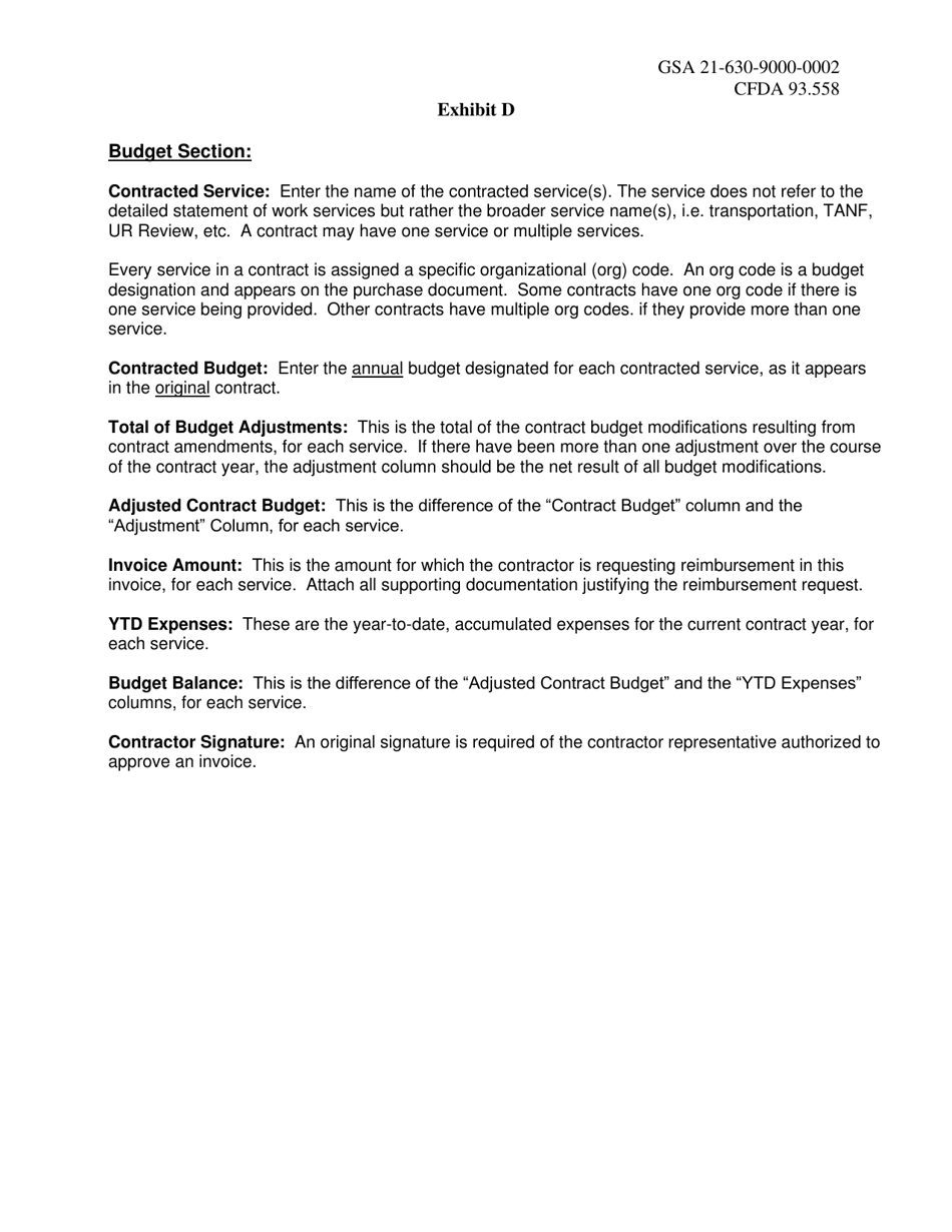 Exhibit D Invoice Transmittal - Early Childhood Education Care Department - New Mexico, Page 4